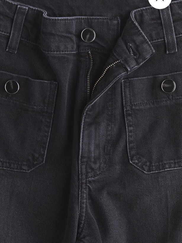 شلوار جین واید ذغالی H&M سایز ۴۸